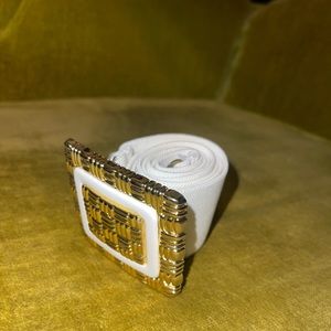 Vintage White Belt